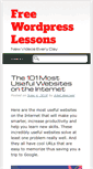 Mobile Screenshot of freewordpresslessons.com